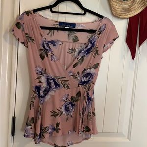 wrap shirt from Francesca’s.